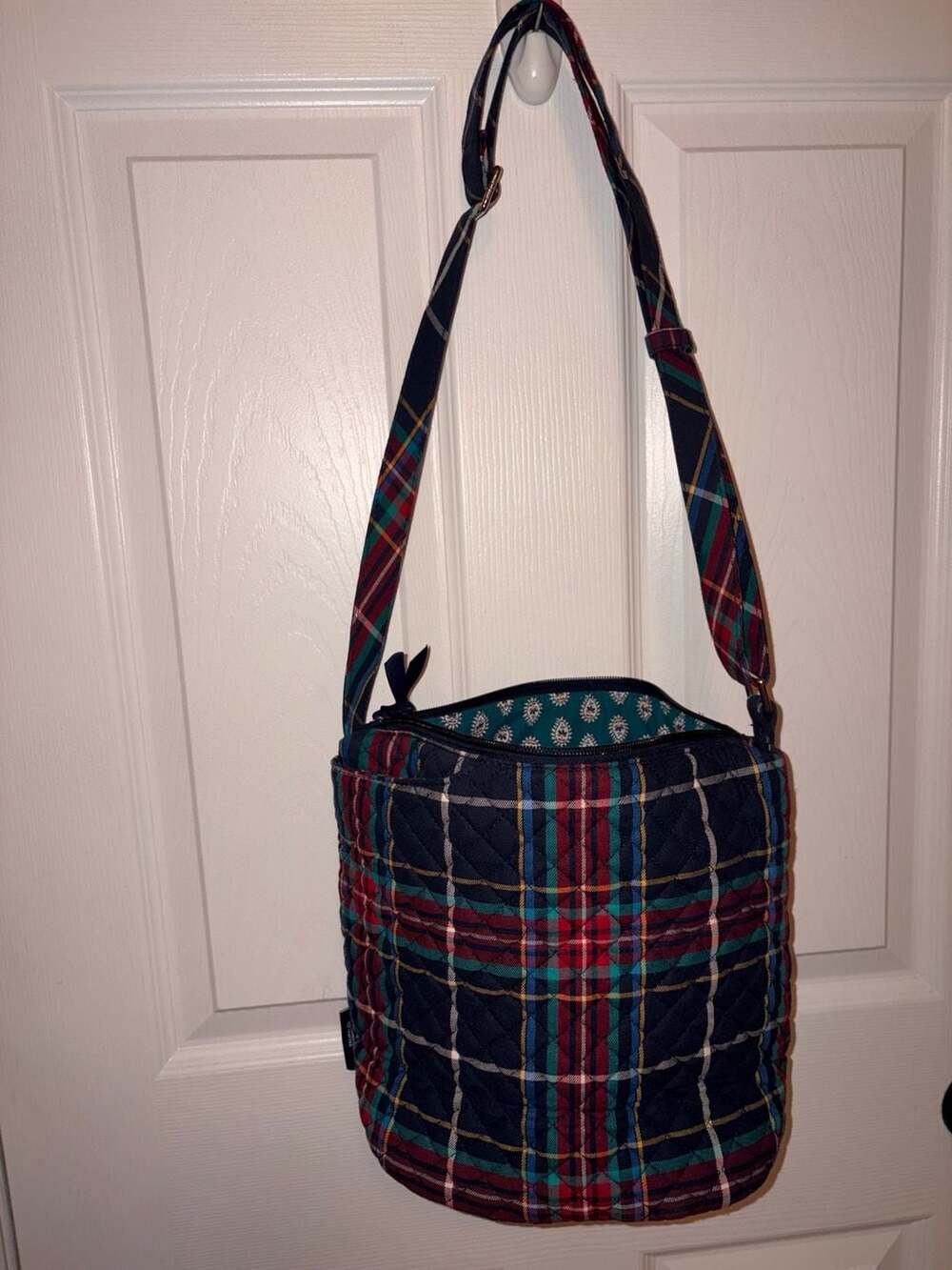 Vera Bradley Quilted Plaid Crossbody Bag